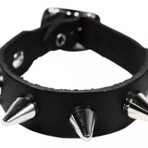 Nieten Leder Armband - "Spike 1-reihig"